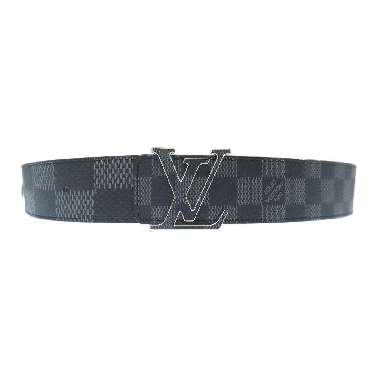 Louis Vuitton M0340 Damier Sunture Initial Canvas Black Belt