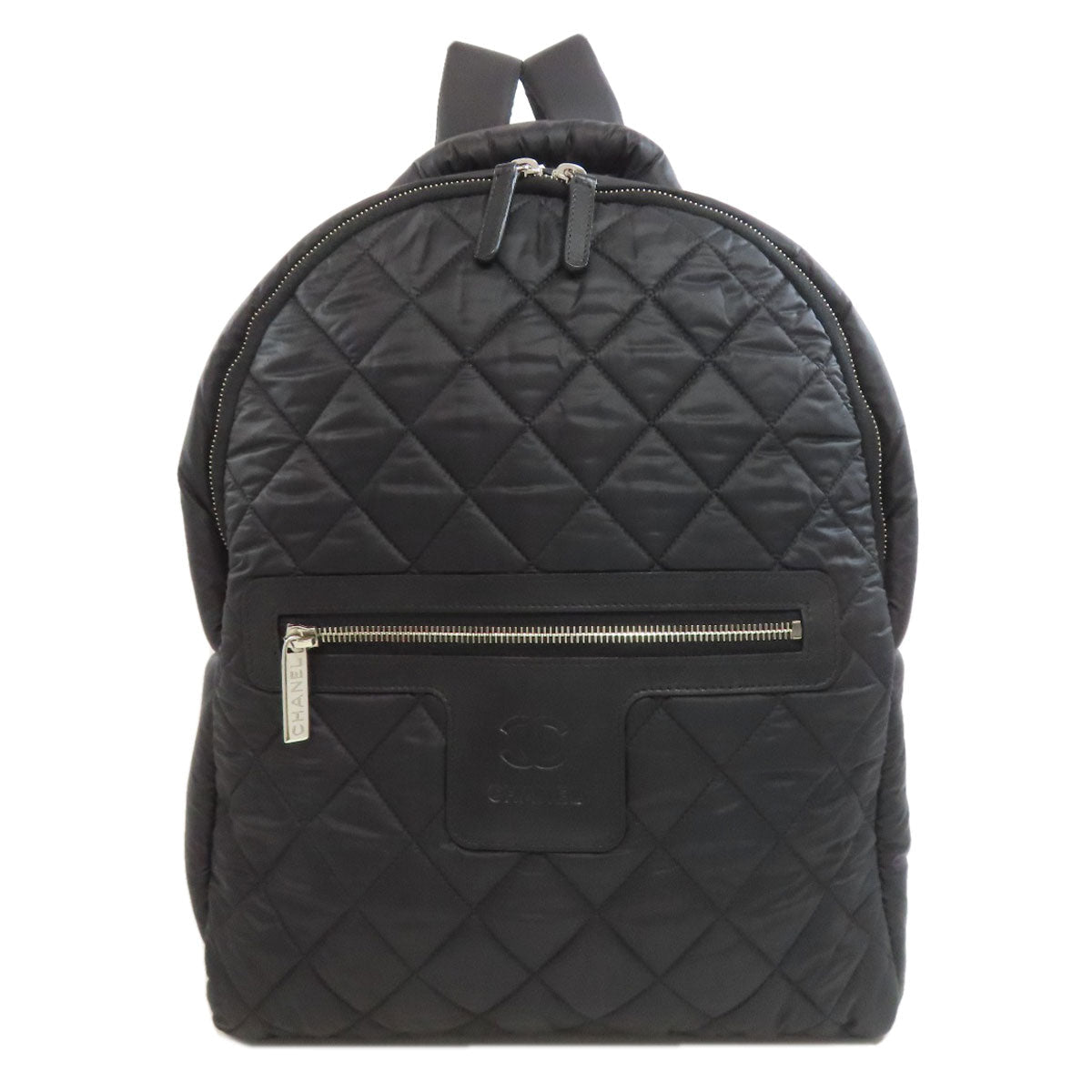Chanel Backpack Nylon Cococoon SilverMetal Black 2