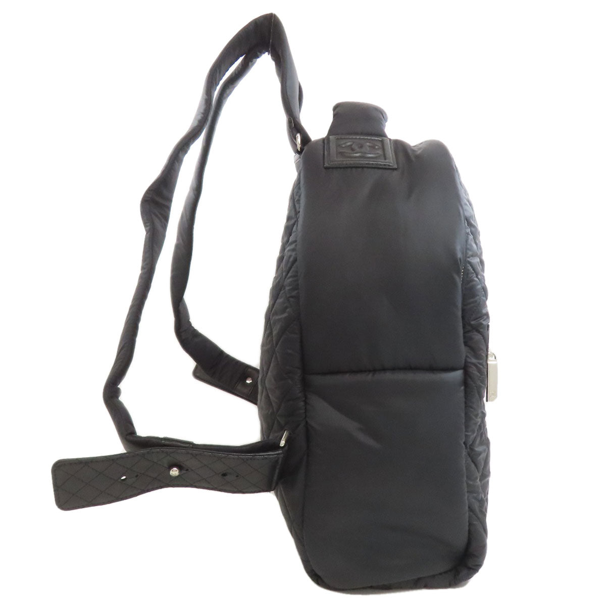 Chanel Backpack Nylon Cococoon SilverMetal Black 2