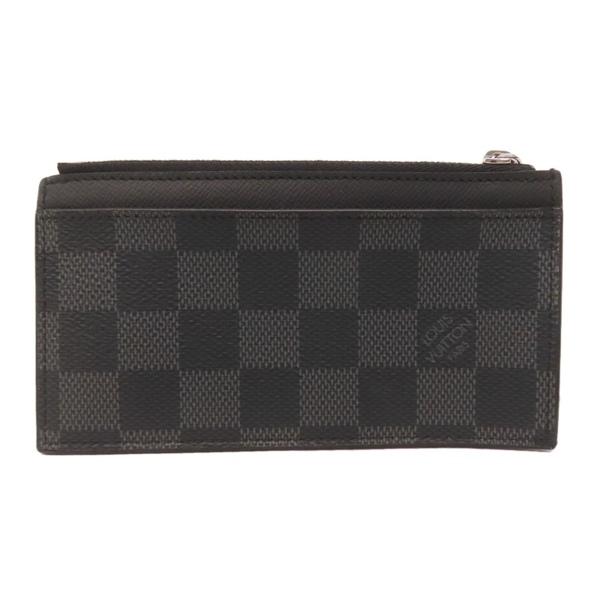 Louis Vuitton Coin N64038 Damier Coin holder Canvas Black Wallet Case 2
