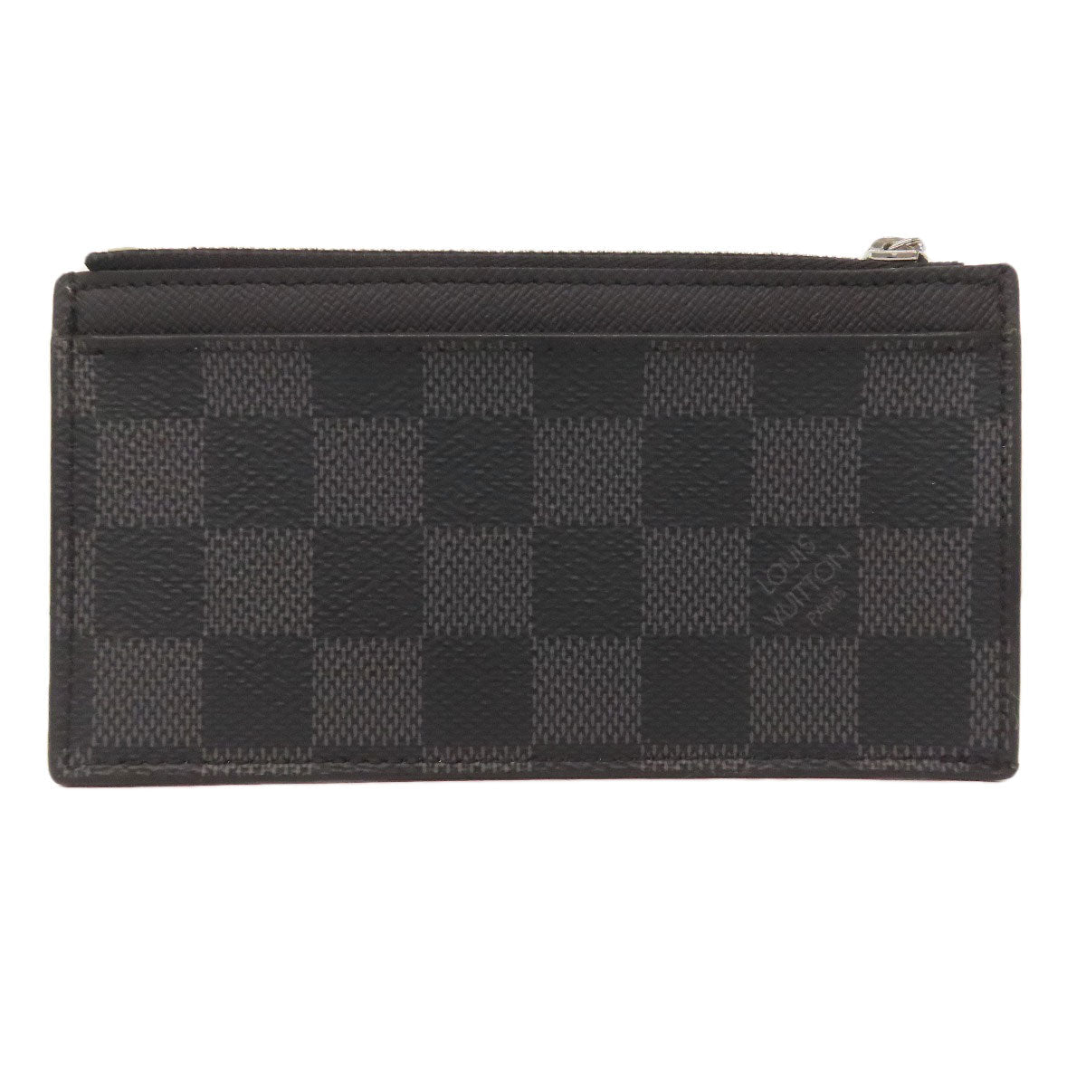 Louis Vuitton Coin N64038 Damier Coin holder Canvas Black Wallet Case 3