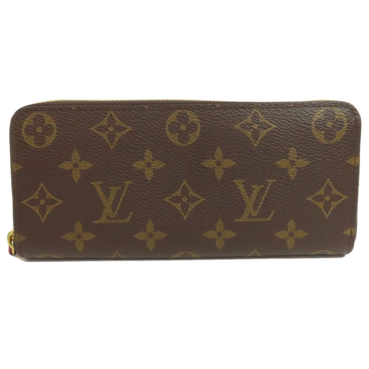 Louis Vuitton Long Purse M60742 Portefeuille Clemence Monogram Canvas Brown Wallet Case 3