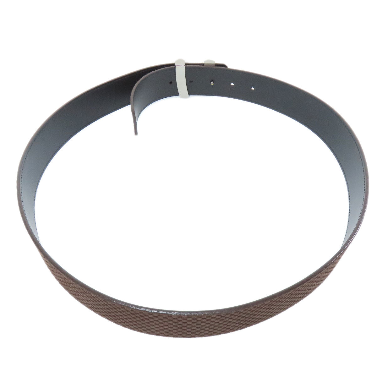 Louis Vuitton M6876 Sao Tulle Initial Leather Brown Belt