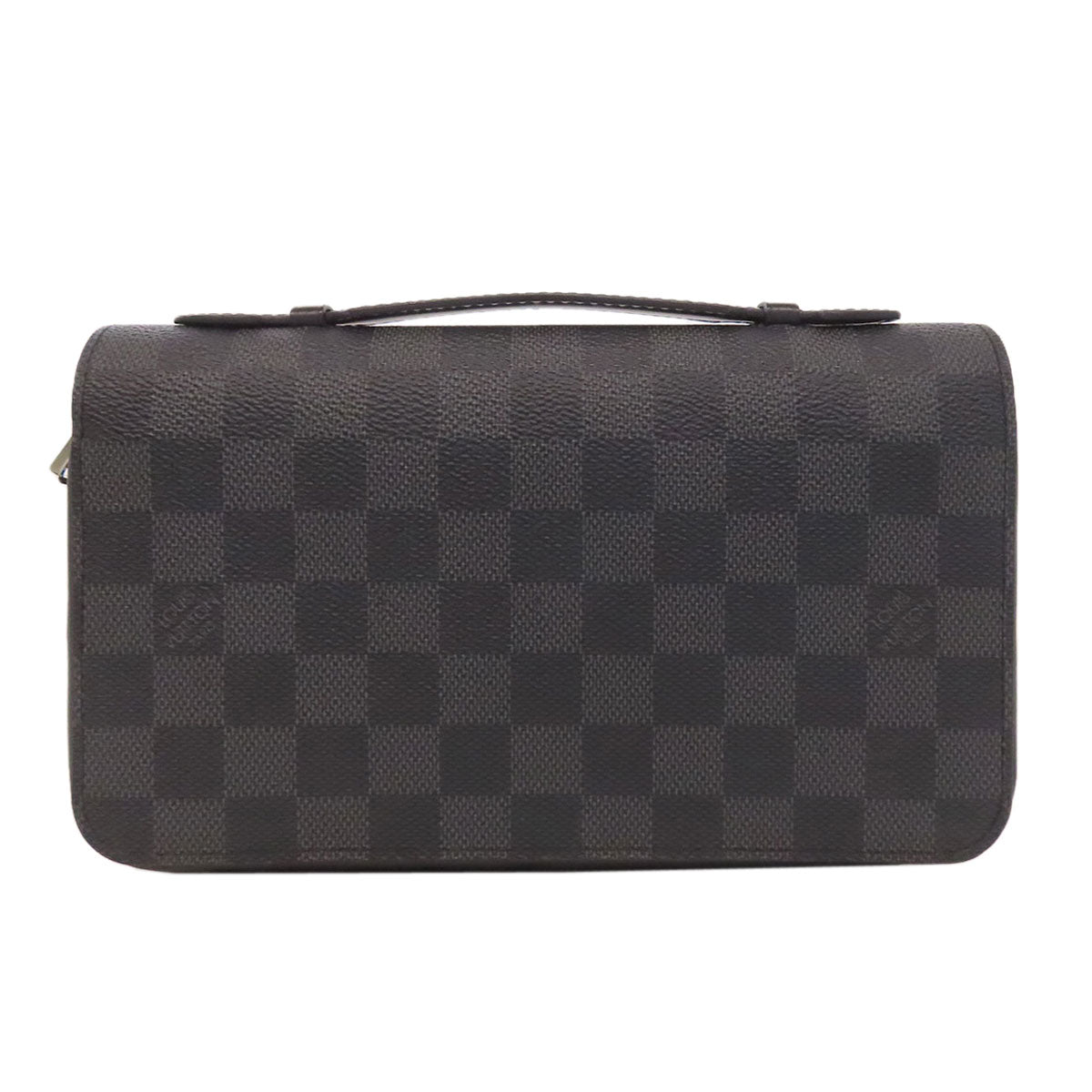 Louis Vuitton business N41503 Damier Zippy XL Canvas Gray Handbag