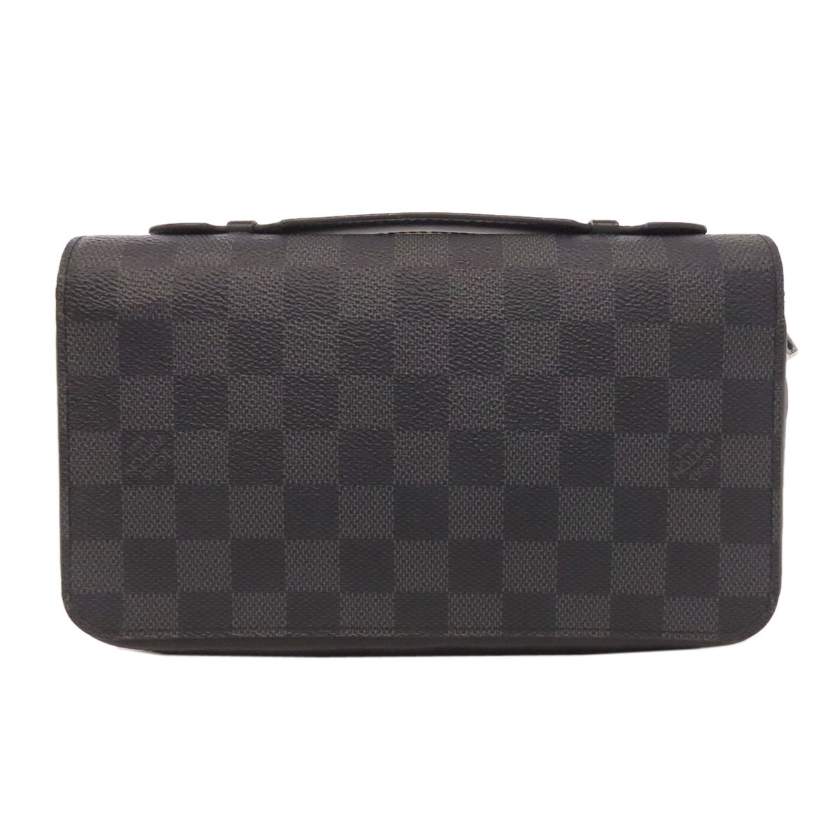 Louis Vuitton business N41503 Damier Zippy XL Canvas Gray Handbag