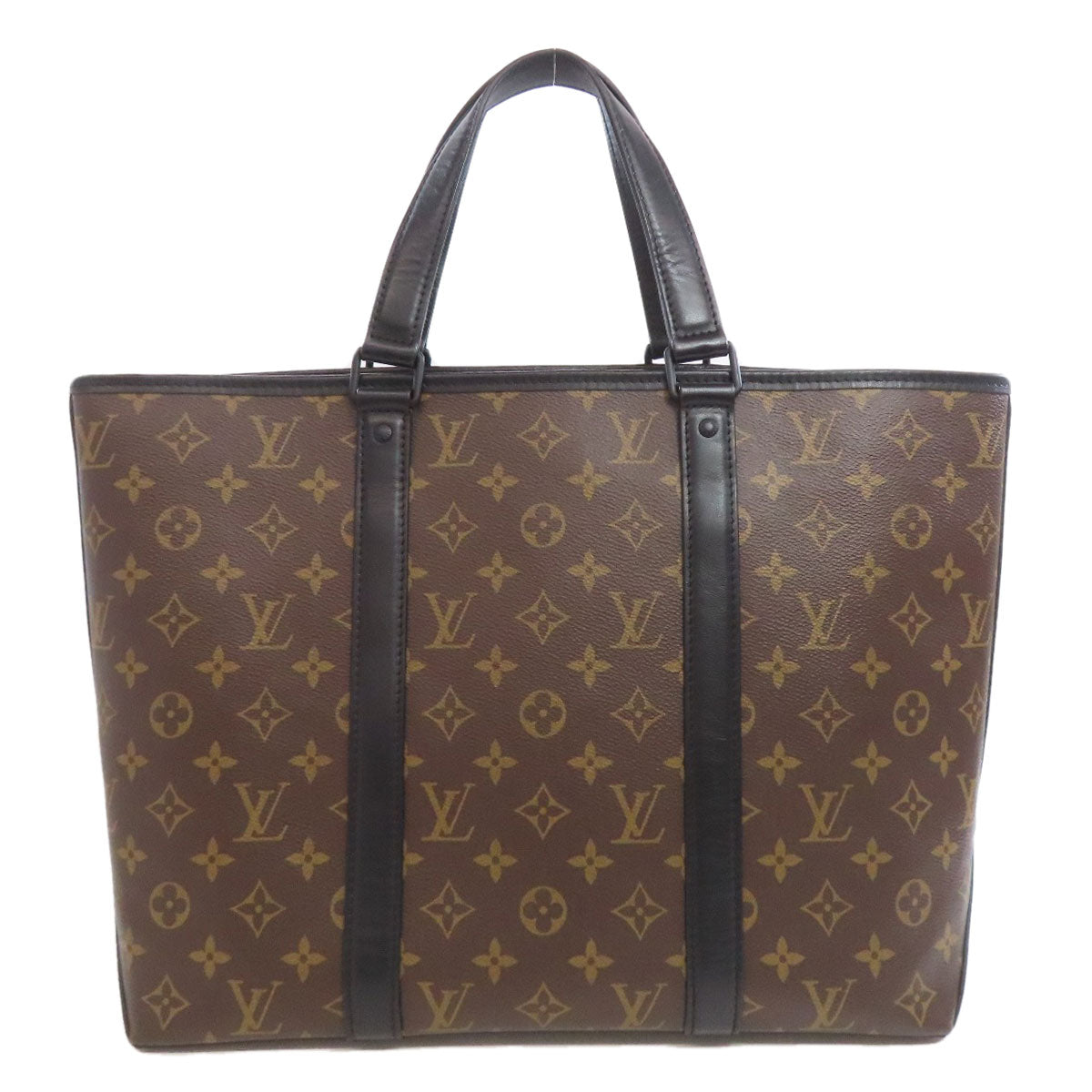 Louis Vuitton M45734 Macassar Weekend Monogram Canvas Brown Tote Bag