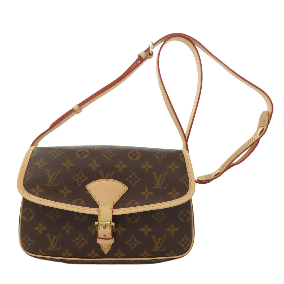 Louis Vuitton M42250 Sologne Monogram Canvas Brown Shoulder Bag