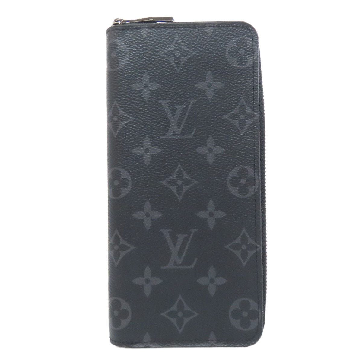 Louis Vuitton Long Purse M62295 Eclipse Zippy Monogram Black Wallet Case 6