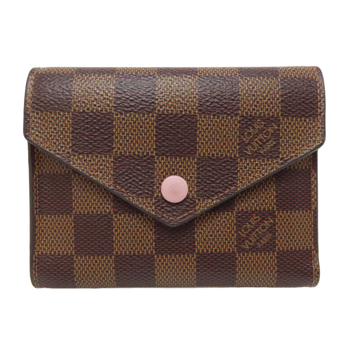 Louis Vuitton Bifold M62360 Portefeuille Victorine Monogram Canvas Brown Wallet Case