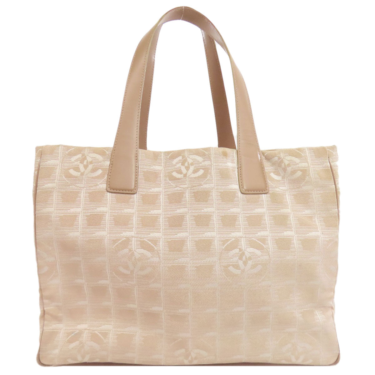 Chanel Nylon jacquard New line Beige Travel Bag