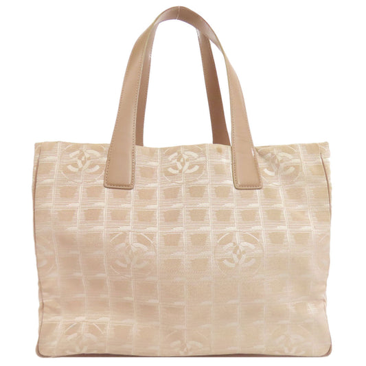 Chanel Nylon jacquard New line Beige Travel Bag