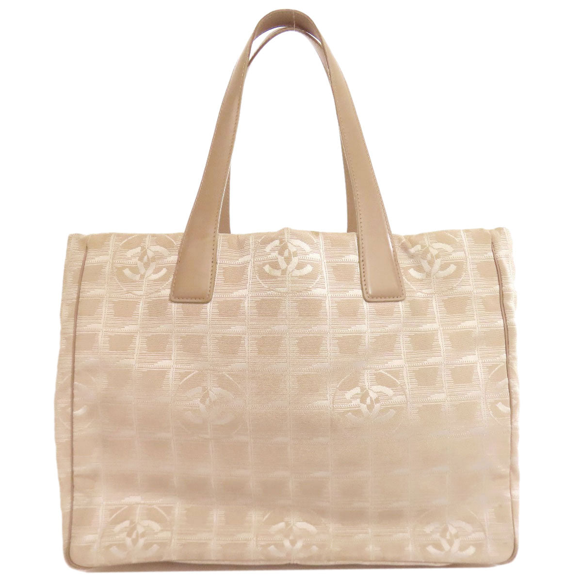 Chanel Nylon jacquard New line Beige Travel Bag