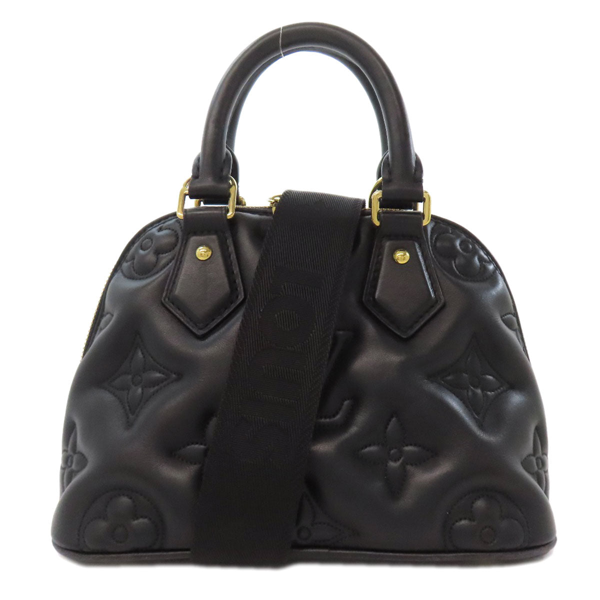 Louis Vuitton Alma Soft BB Leather Black Tote Bag