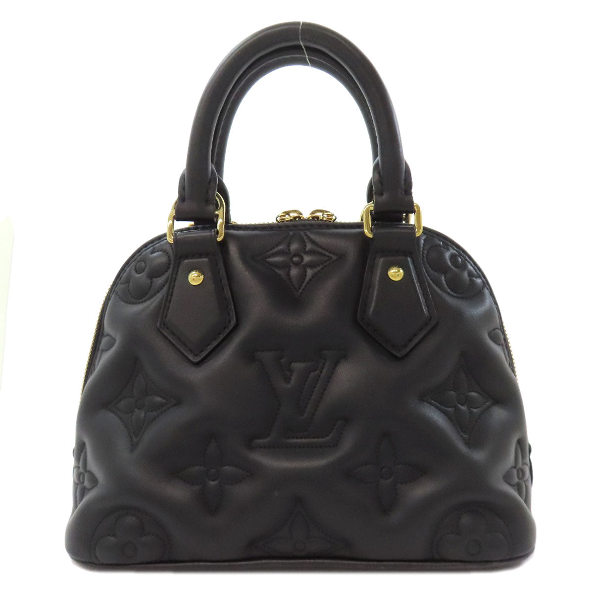 Louis Vuitton Alma Soft BB Leather Black Tote Bag