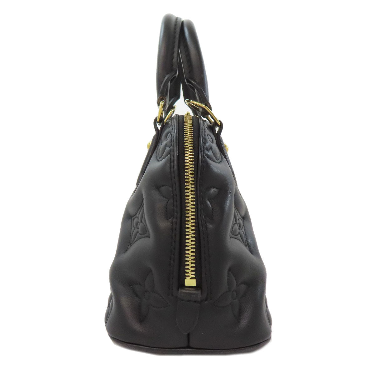 Louis Vuitton Alma Soft BB Leather Black Tote Bag