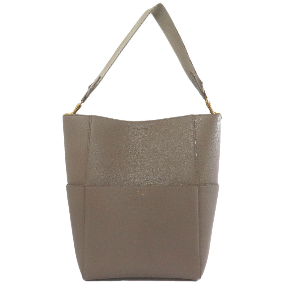 Tote Bag Sangle Leather Brown