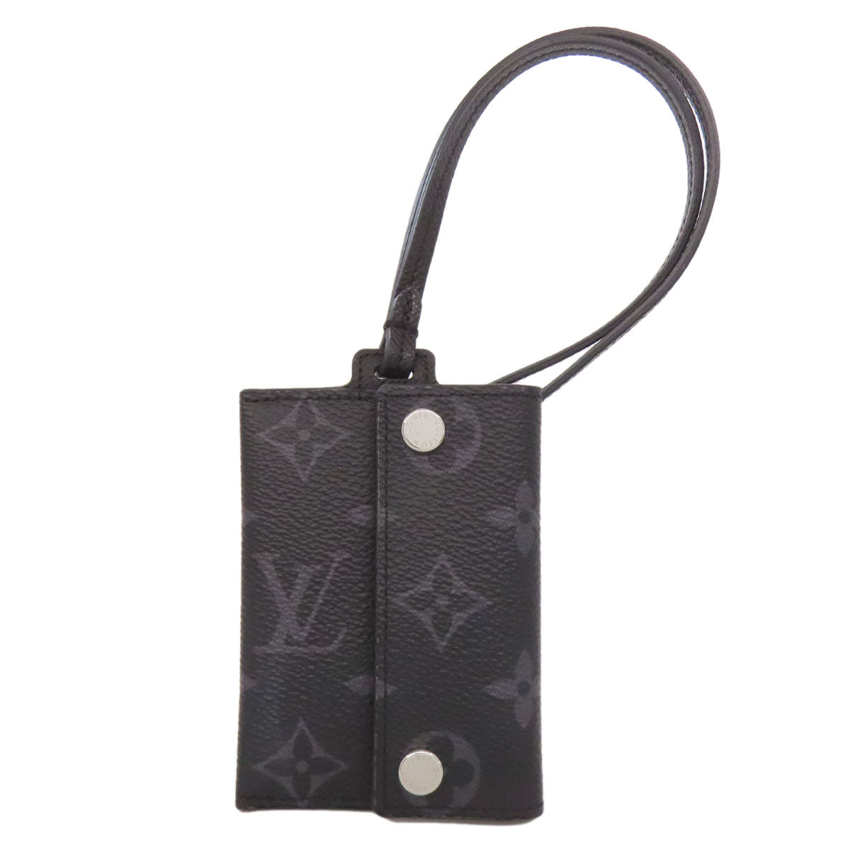Louis Vuitton M83155 Eclipse Porto Cult Onstrap Monogram Black Wallet Case
