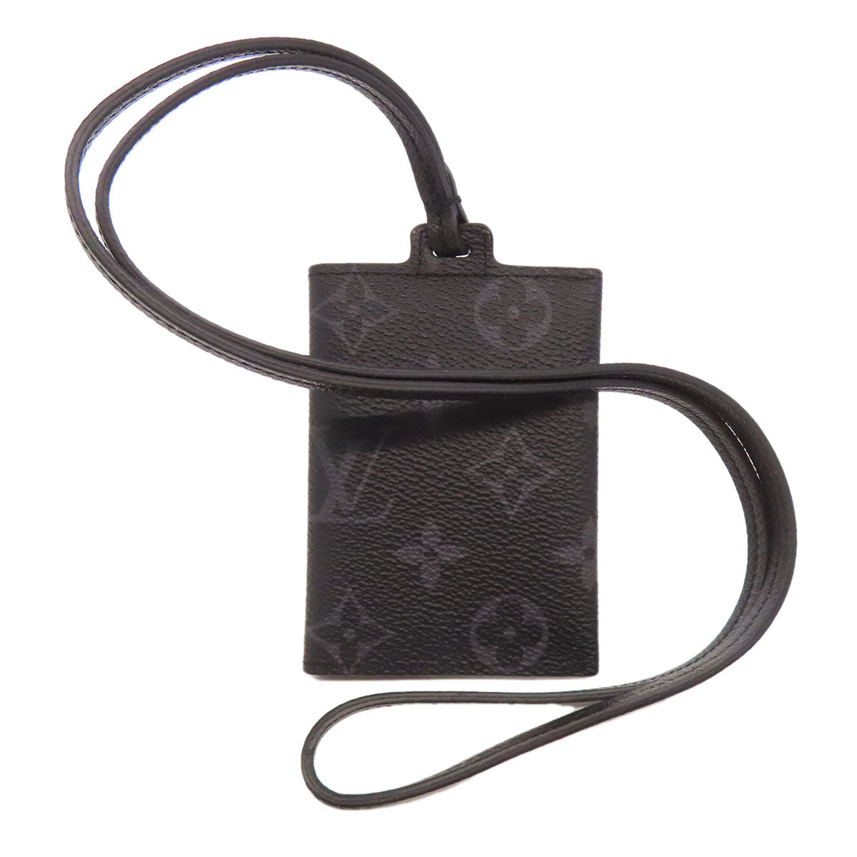 Louis Vuitton M83155 Eclipse Porto Cult Onstrap Monogram Black Wallet Case
