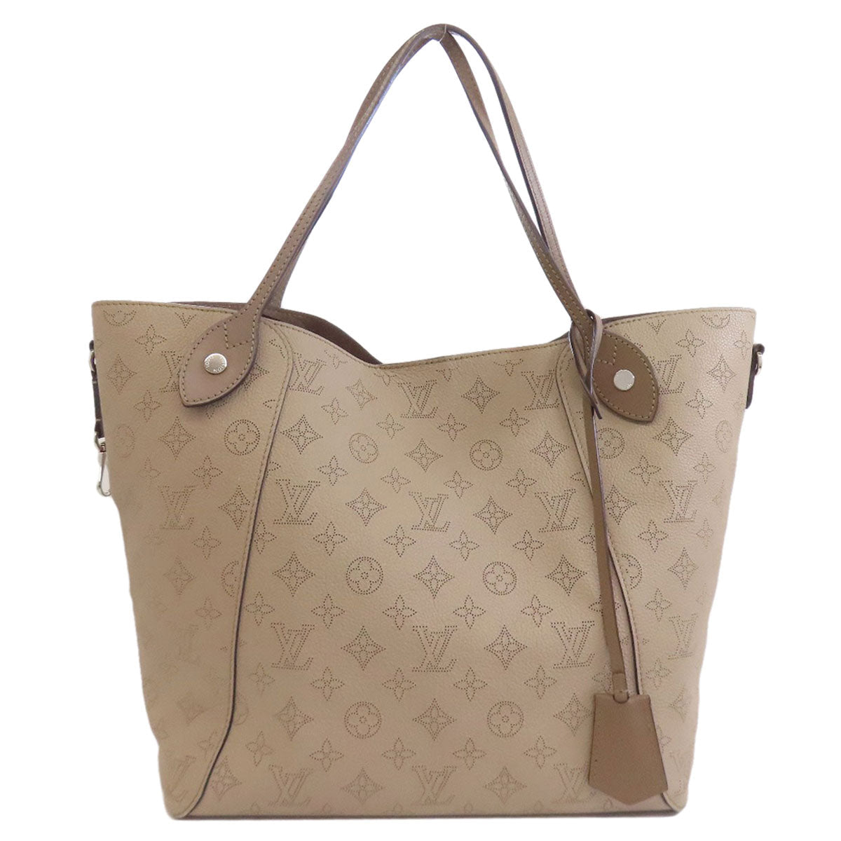 Louis Vuitton M53140 Mahina Hina MM Leather Beige Tote Bag 2