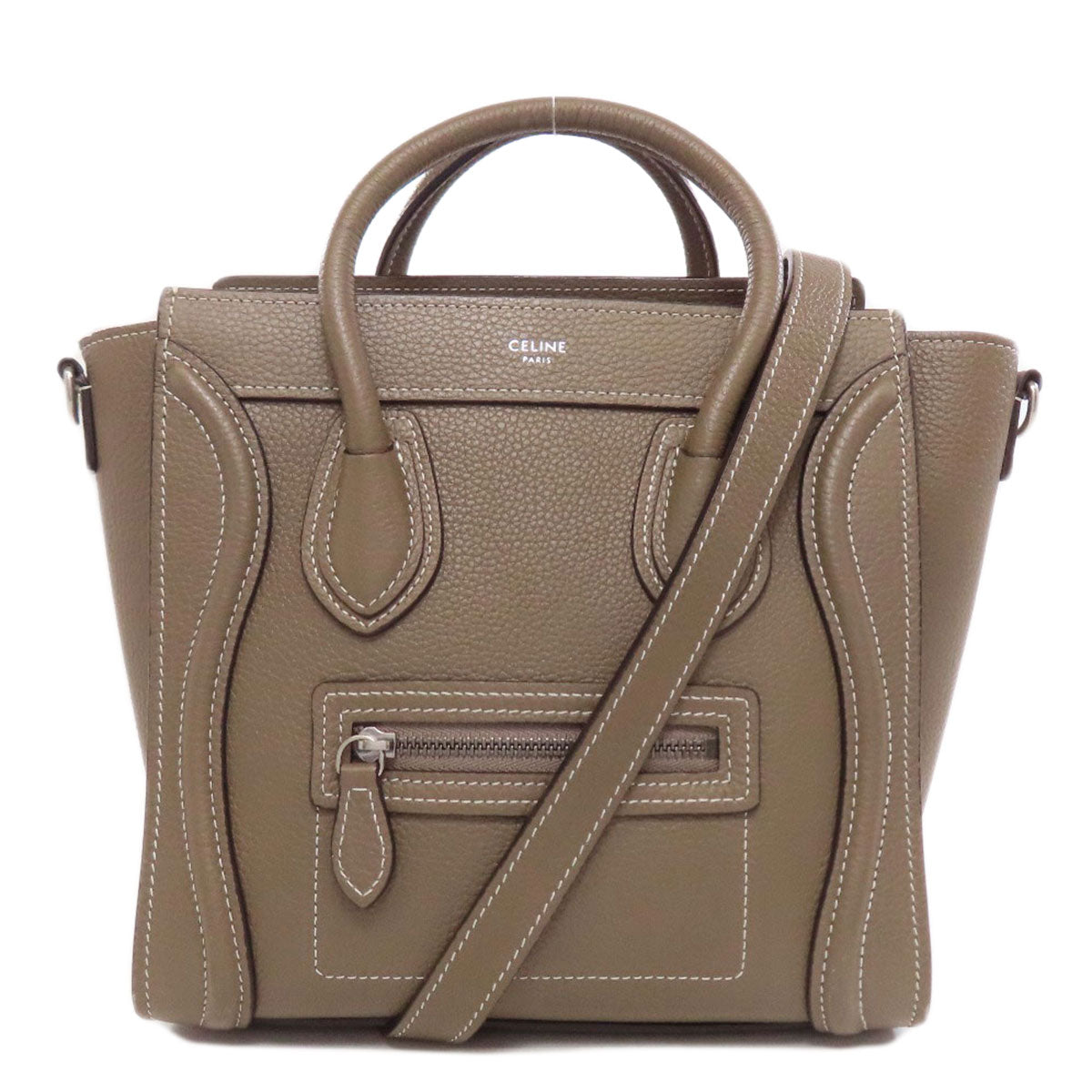 Calfskin Luggage Nano Way Brown Travel Bag