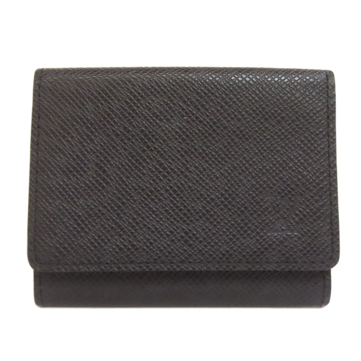 Louis Vuitton M30922 Taiga Anneveld Cult de Leather Black Wallet Case