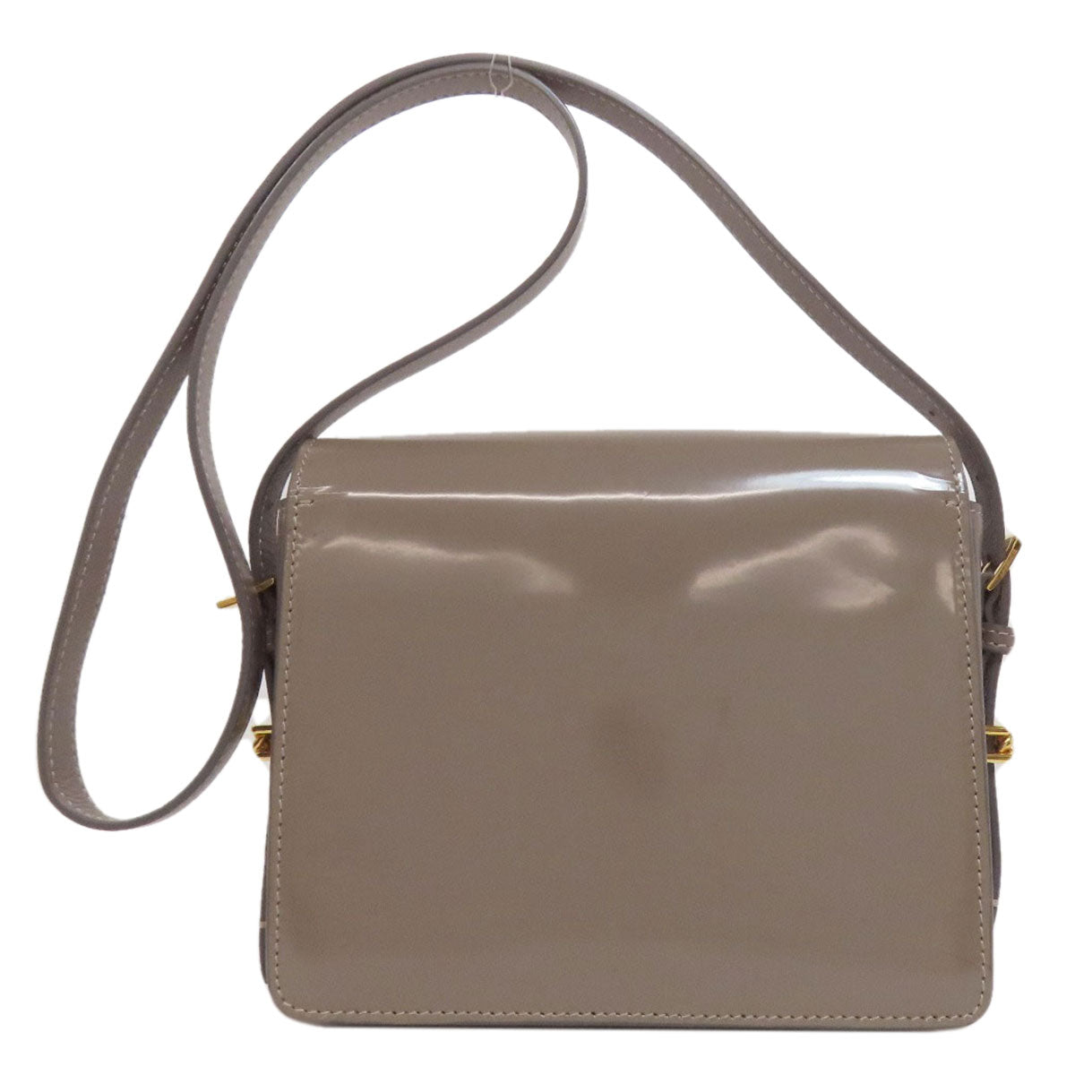 Burberry Shoulder Bag Enamel Gray Logo