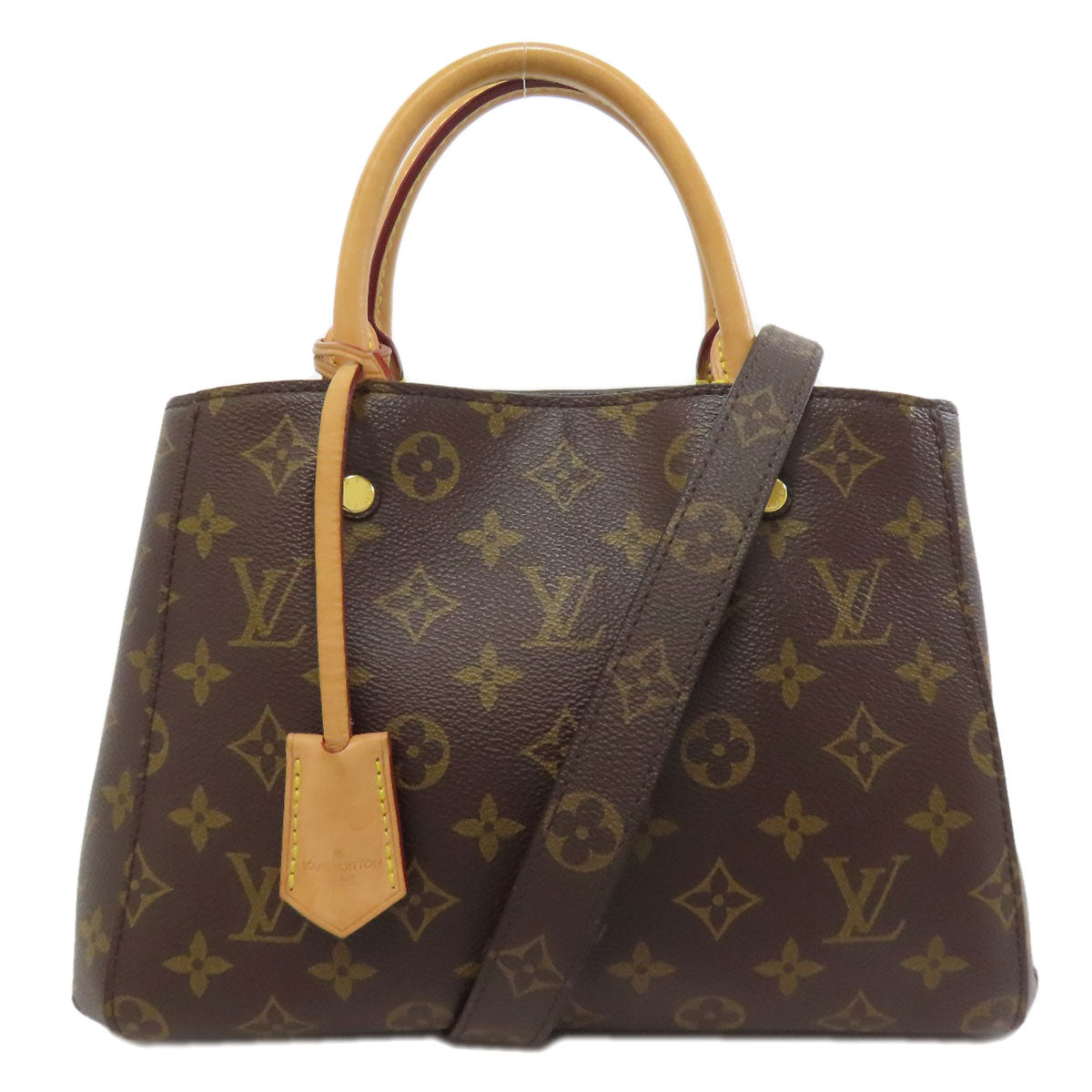 Louis Vuitton M41005 Montaigne BB Monogram Canvas Brown Handbag 2