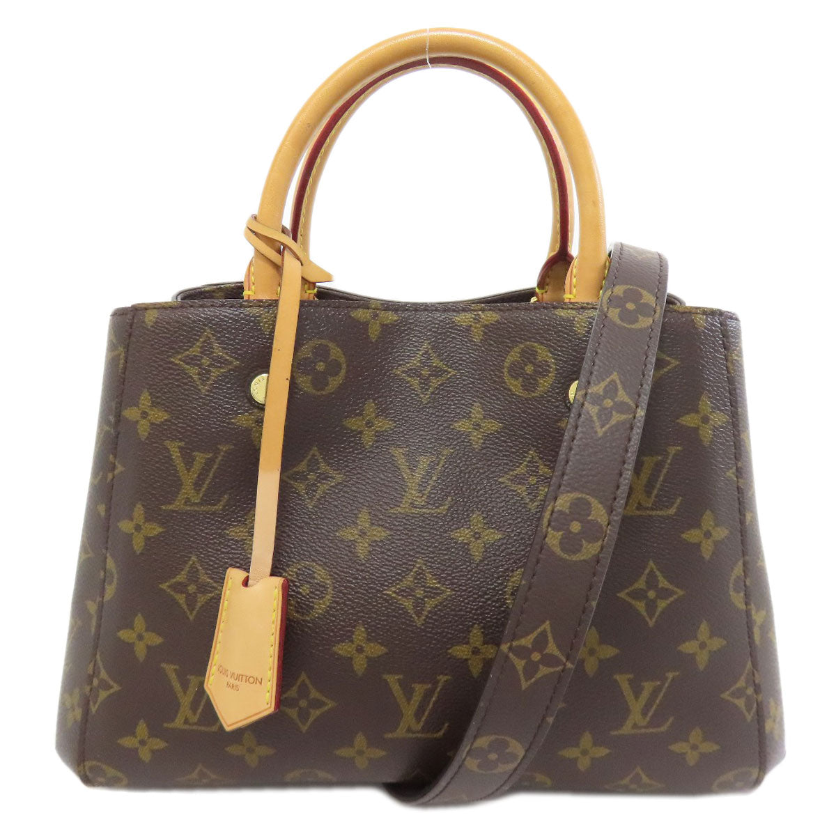 Louis Vuitton M41005 Montaigne BB Monogram Canvas Brown Handbag