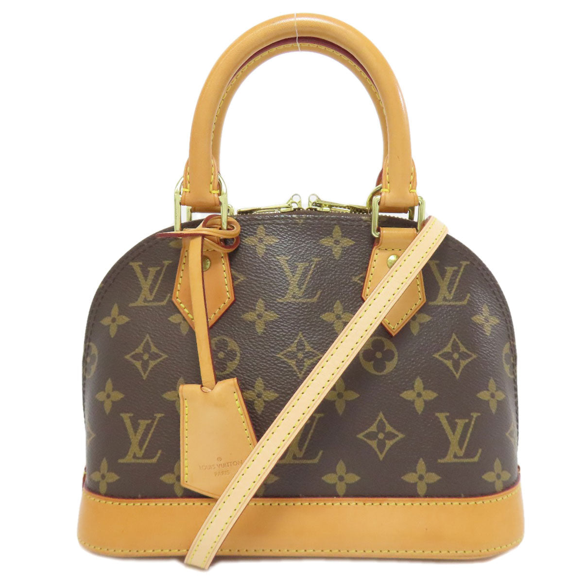 Louis Vuitton M53152 Alma BB Monogram Canvas Brown Handbag