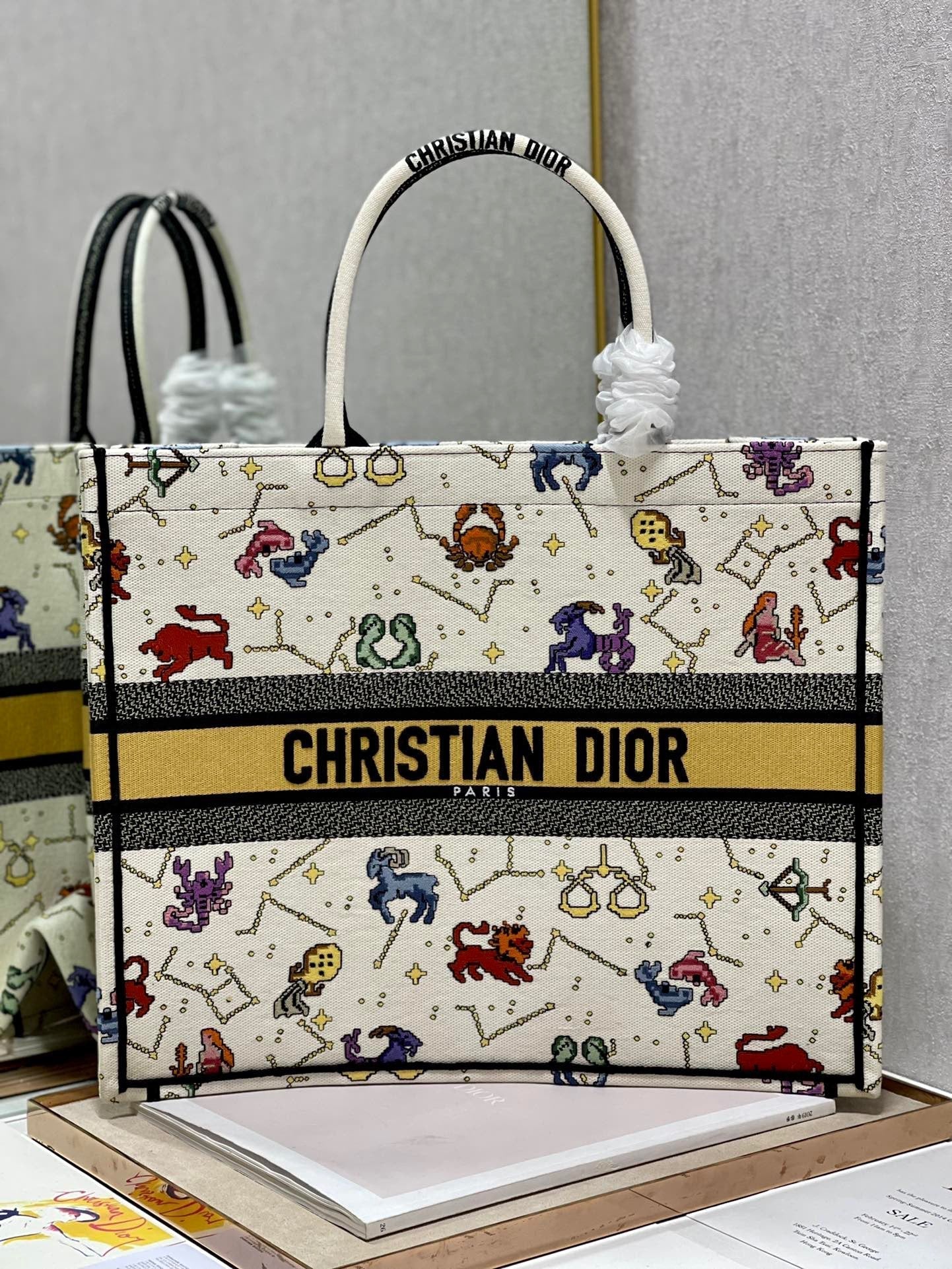 Book Cd White Large Book Tote Bag
