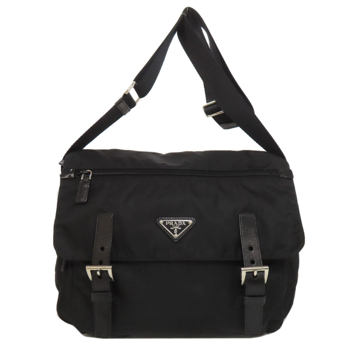 Shoulder Bag Logometal Nylon Black