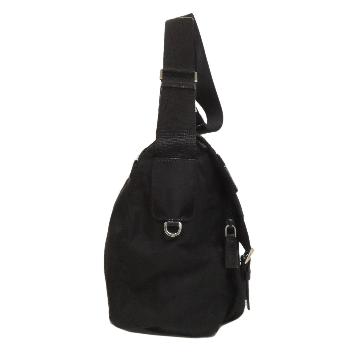 Shoulder Bag Logometal Nylon Black