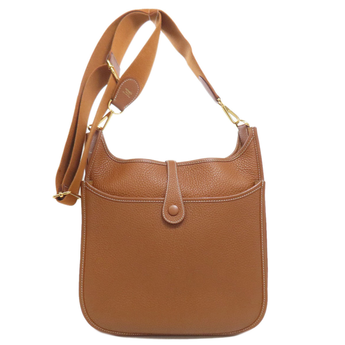 Hermes Shoulder Bag Taurillon Clemence Evelyn Pm Metal Gold