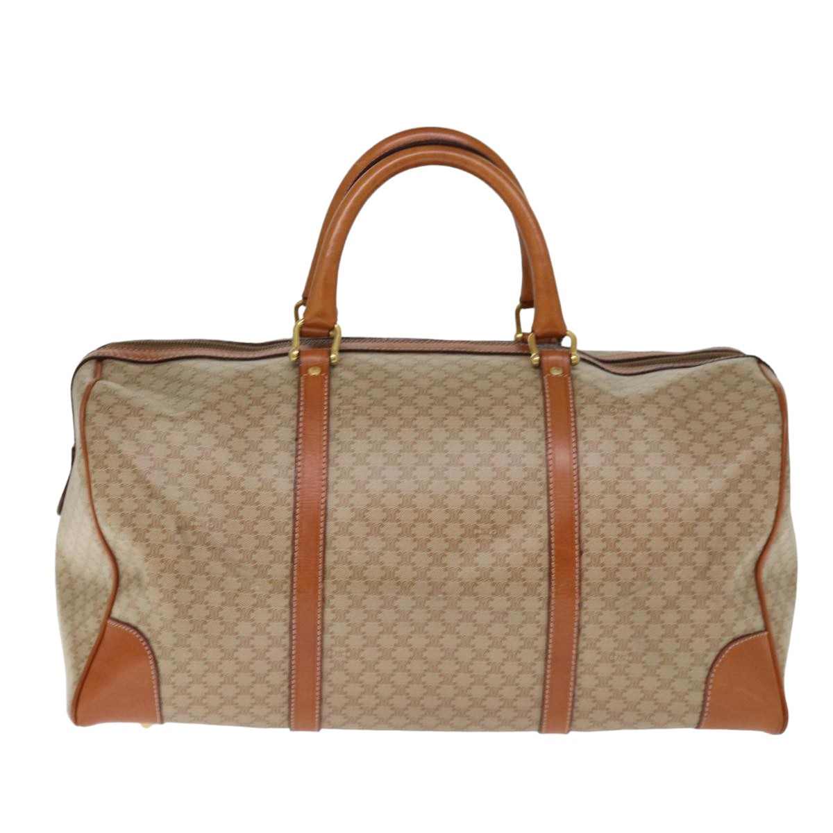 Luxury Macadam Boston Bag Canvas Beige Travel Bag