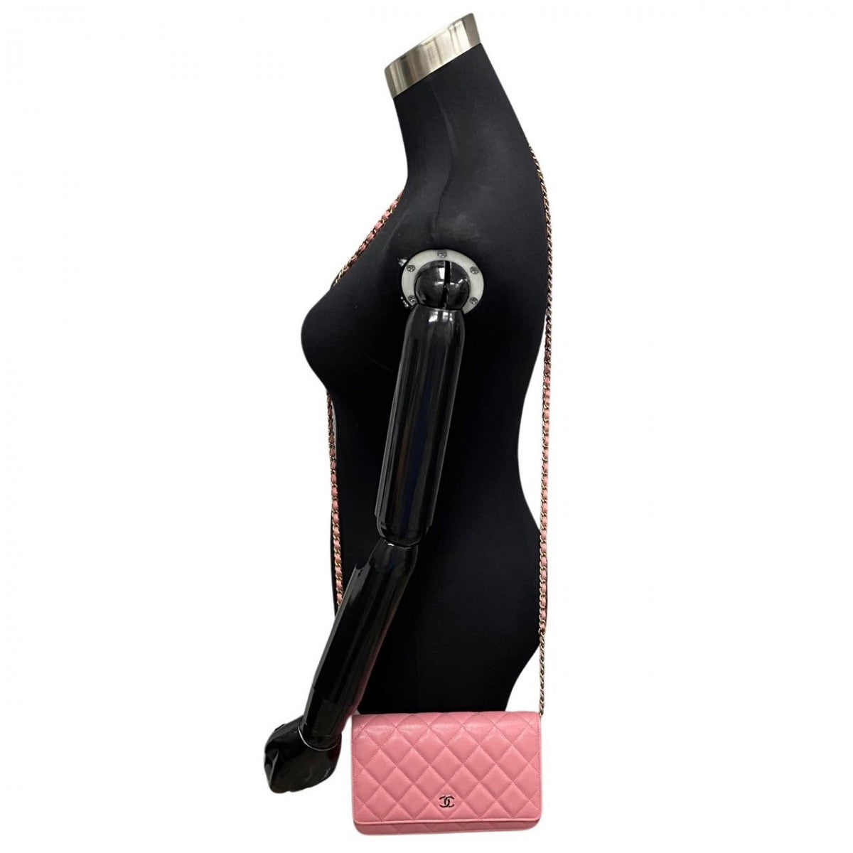 Chanel Matrasse Caviar skin Pink Leather Shoulder Bag