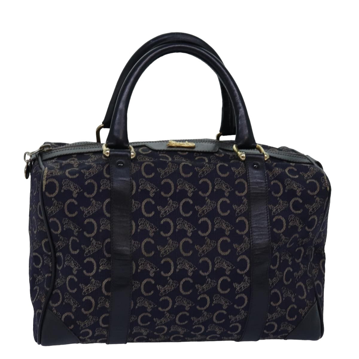 Luxury C Macadam Boston Bag Navy Canvas Travel Bag
