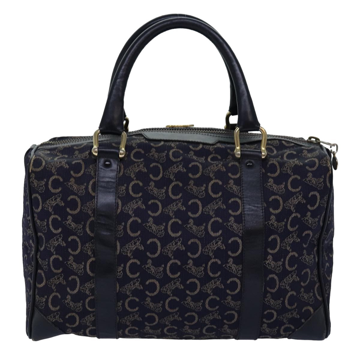 Luxury C Macadam Boston Bag Navy Canvas Travel Bag