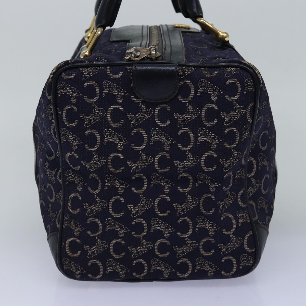 Luxury C Macadam Boston Bag Navy Canvas Travel Bag