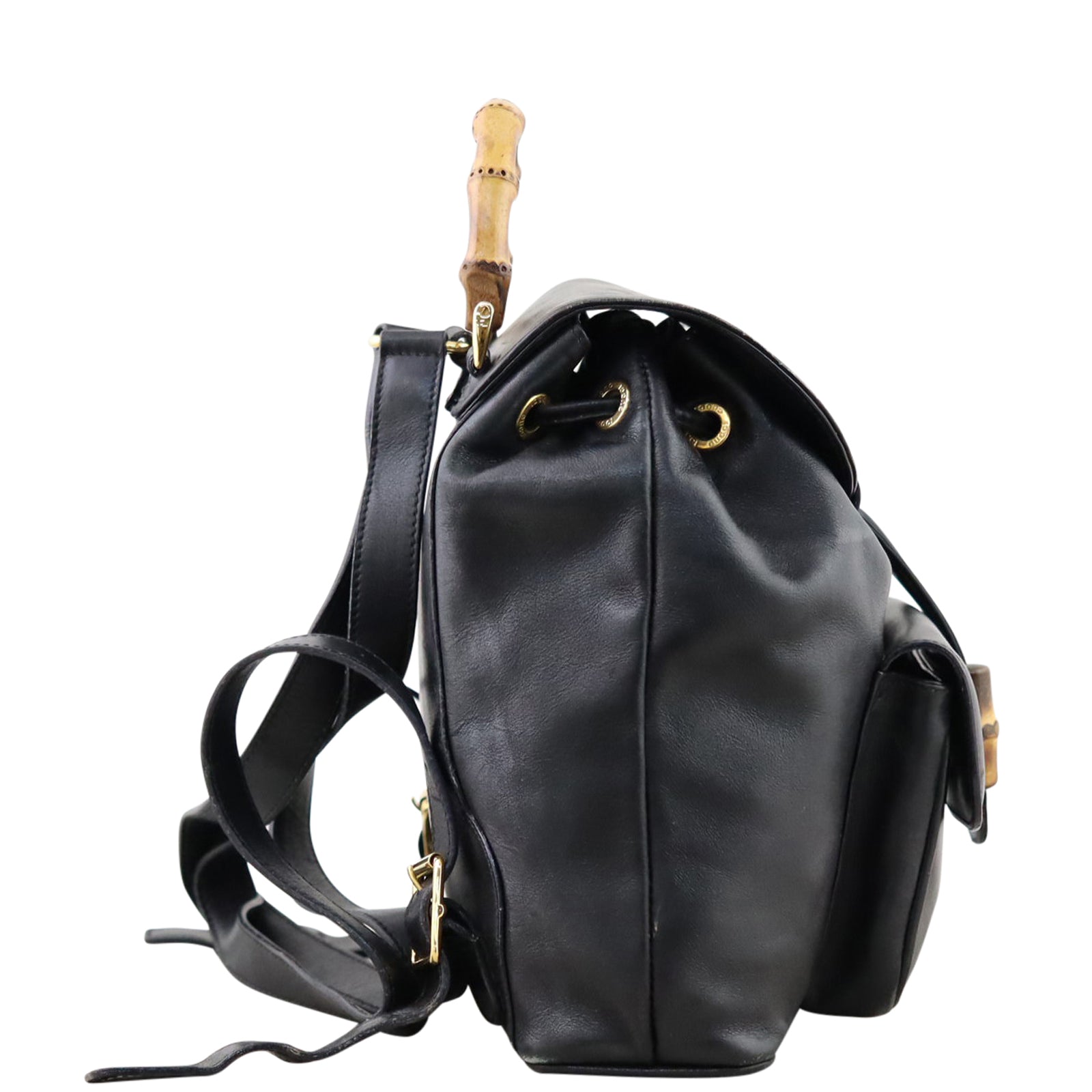 Gucci Bamboo Leather Mini Backpack