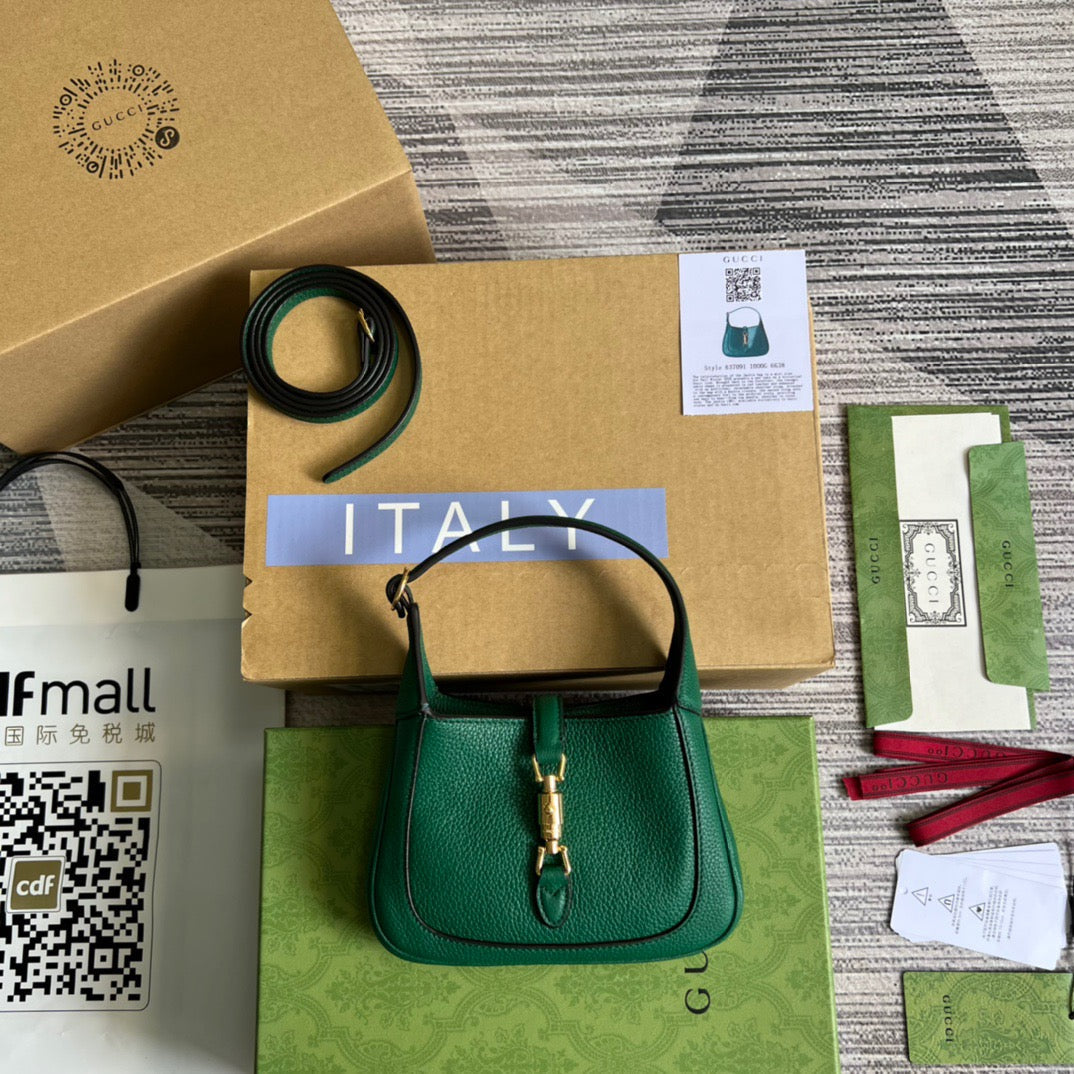 gg Jackie , ’s 7.5in Green Mini Shoulder Bag