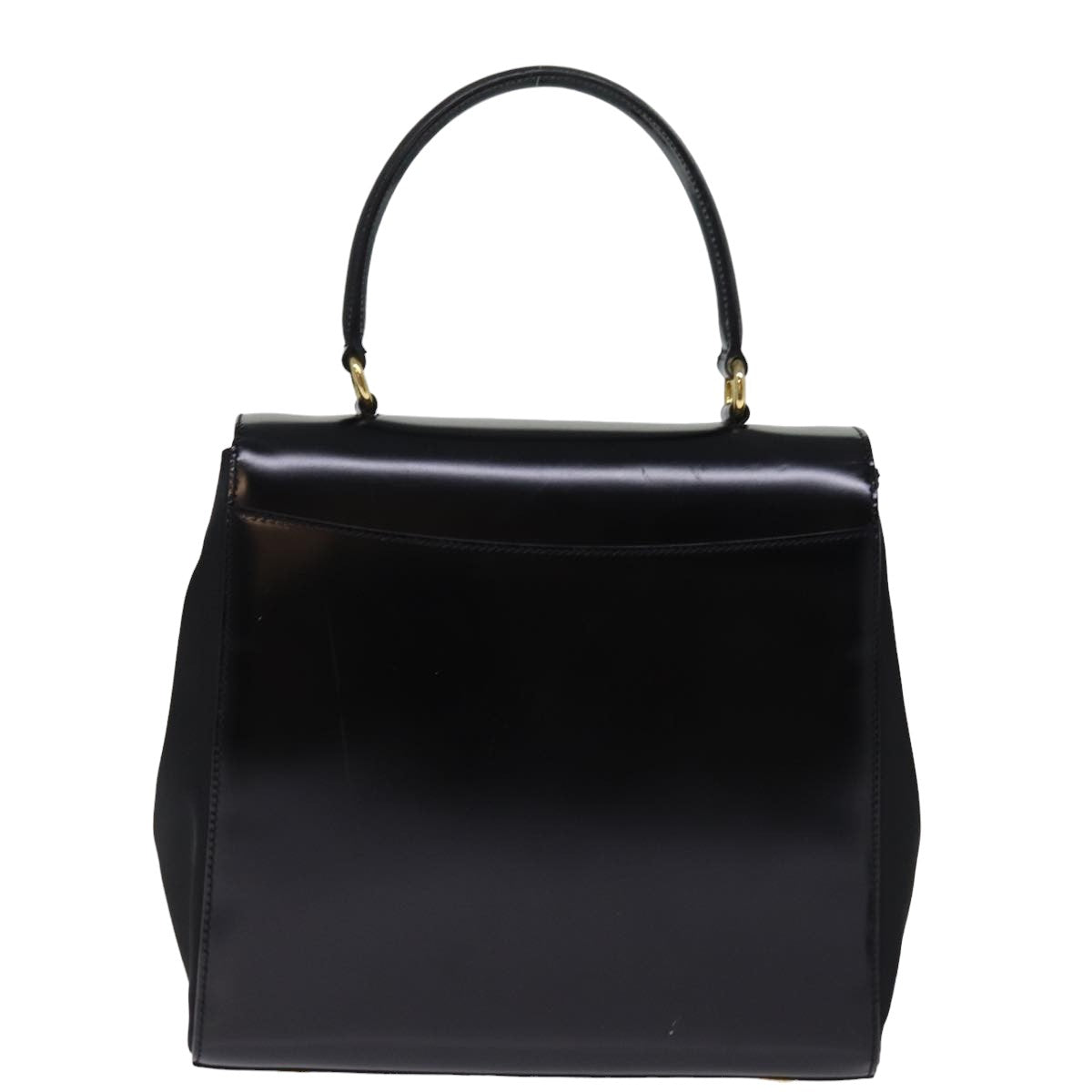Luxury Hand Bag Patent Way Leather Black Travel Bag