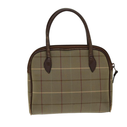Burberry Luxury ss Nova Check Hand Bag Auth Canvas Beige Travel Bag Beige Auth 76501
