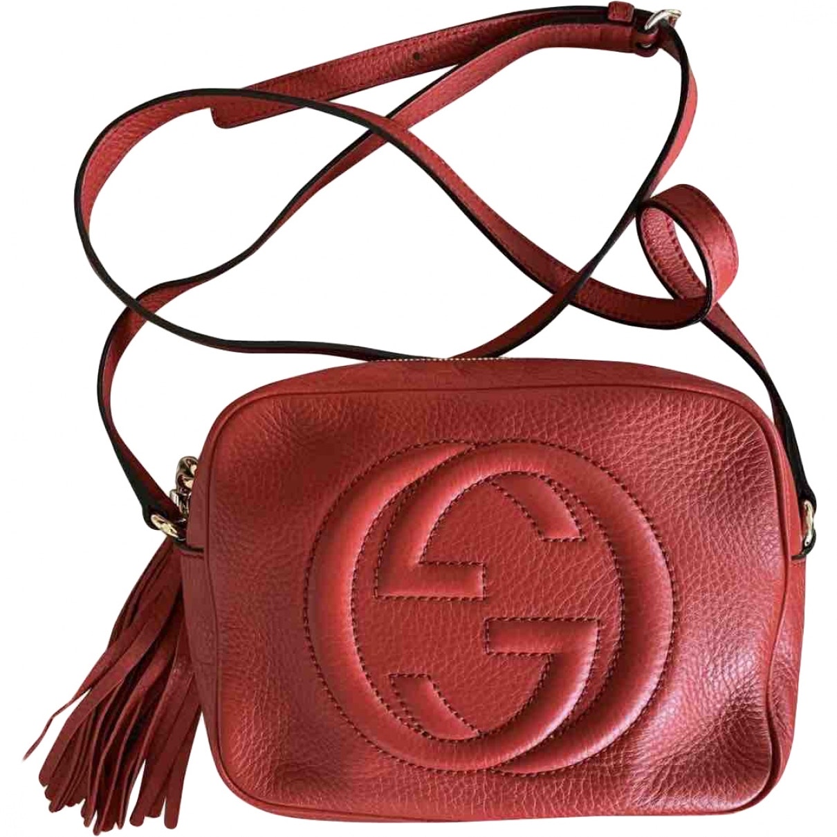Gucci soho red leather handbag