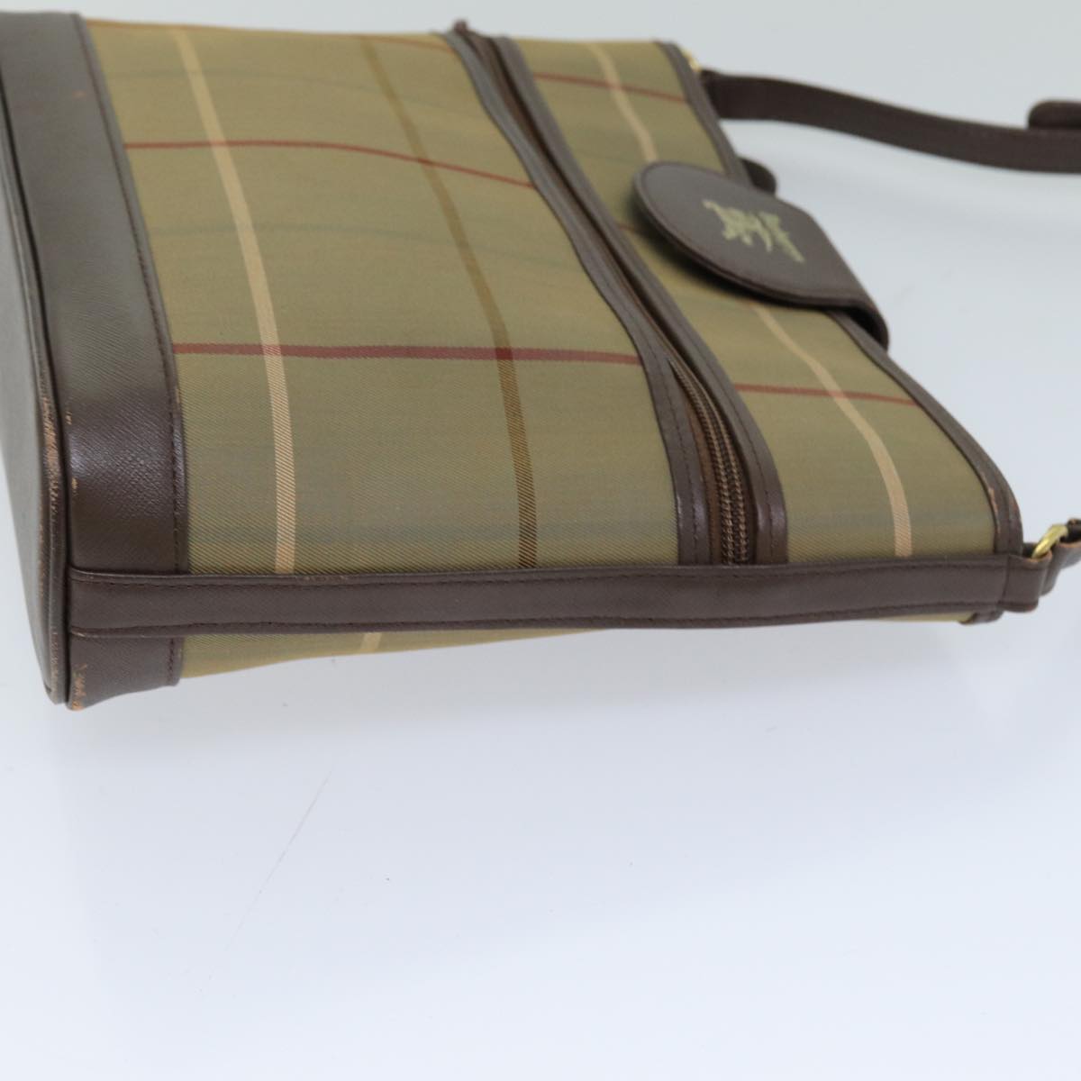 Burberry Luxury ss Nova Check Shoulder Bag Auth Canvas Beige Beige Auth 76570