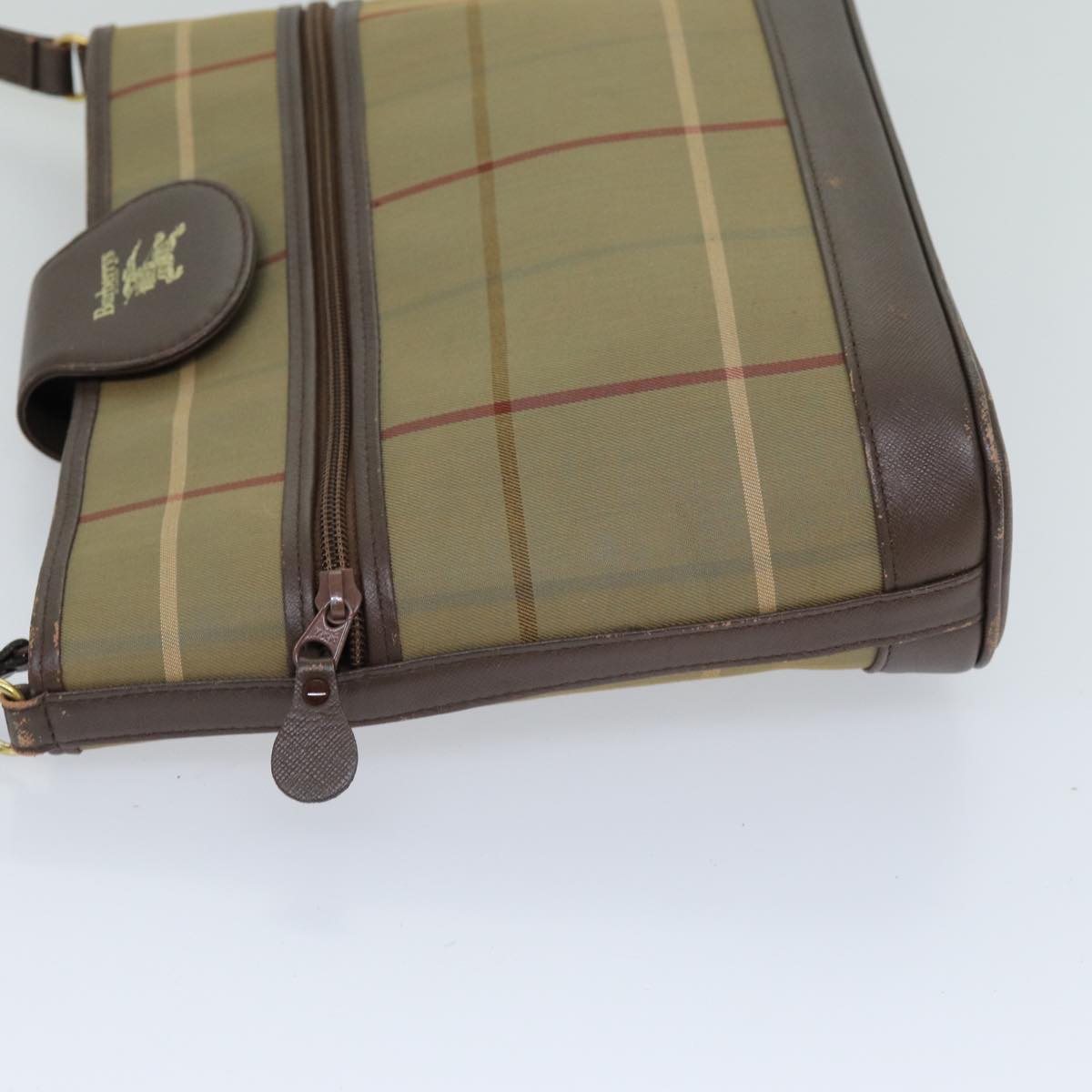 Burberry Luxury ss Nova Check Shoulder Bag Auth Canvas Beige Beige Auth 76570