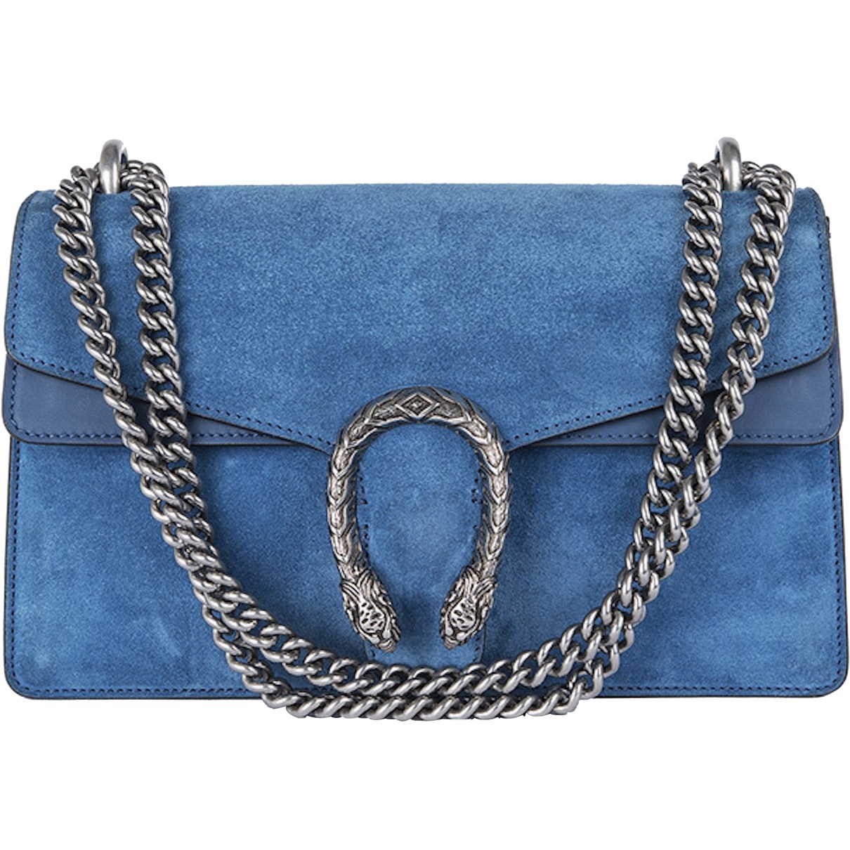 Gucci dionysus blue suede handbag