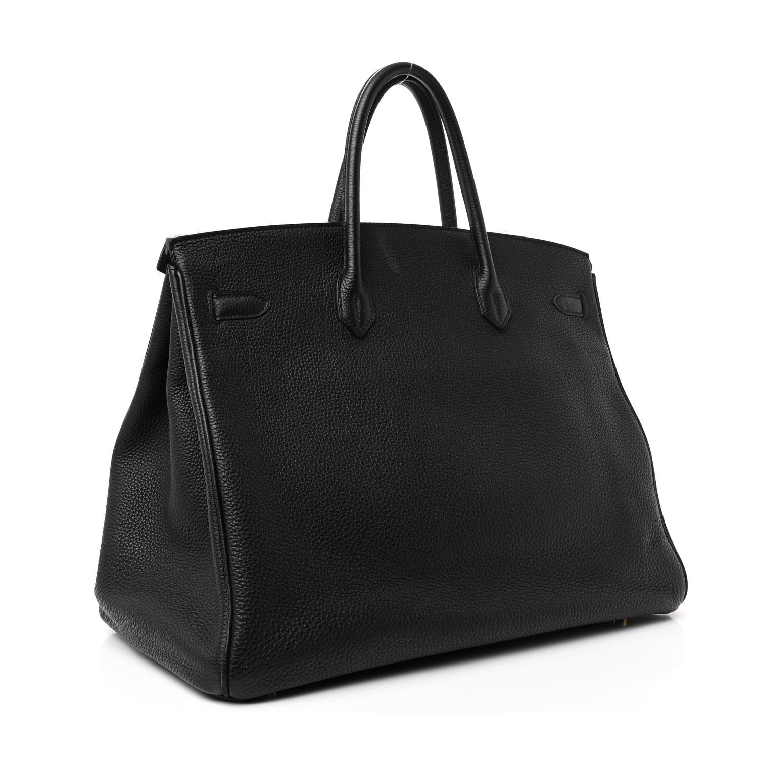 Hermes Togo Birkin Handbag Black Travel Bag 40 Black 1753052