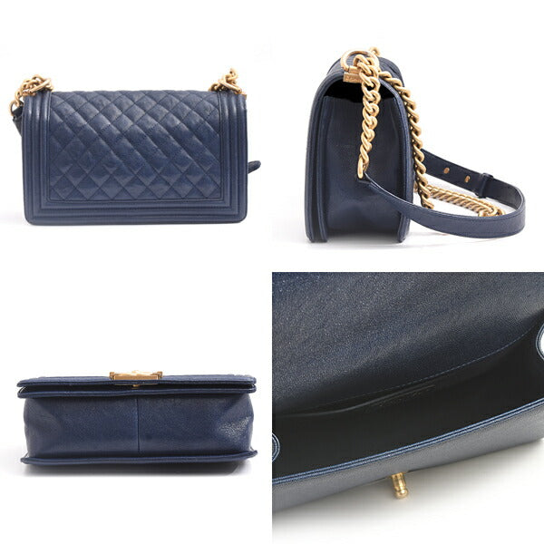 Chanel Caviar Boy Chanel Chain Shoulder Bag