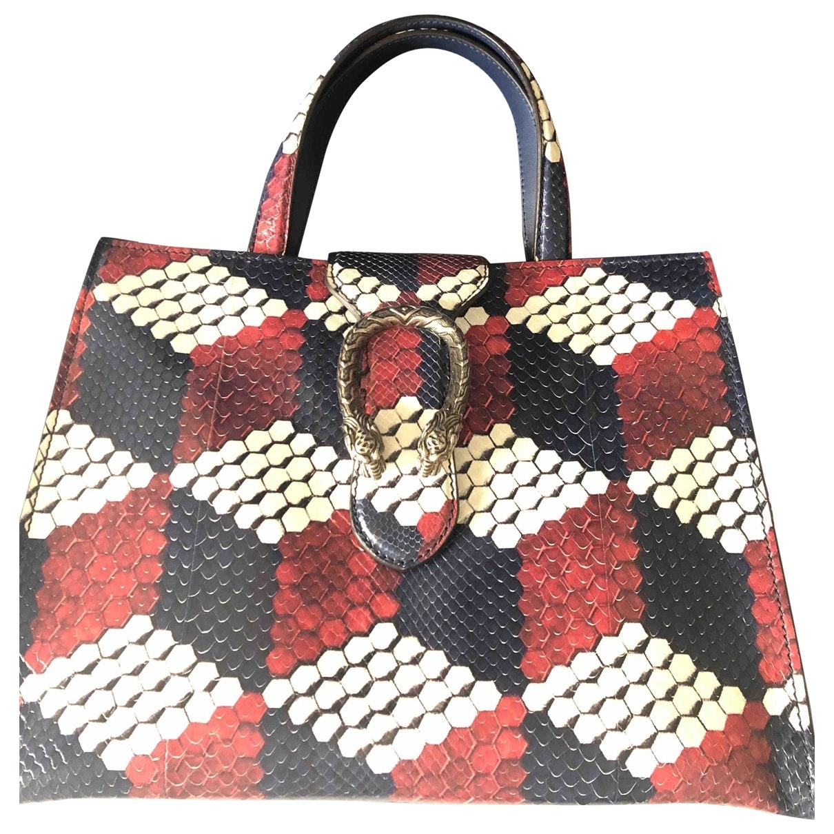 Gucci dionysus blue python handbag