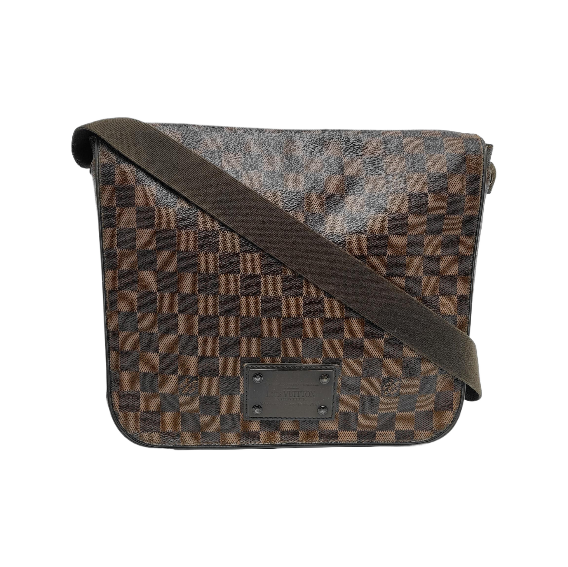 Louis Vuitton Brooklyn Messenger Ebene Monogram Damier Brown Crossbody Bag